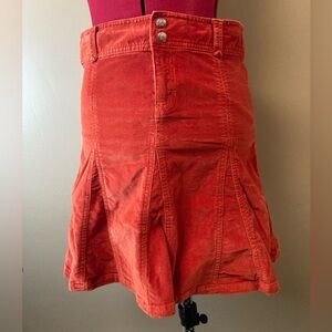 Athleta Athletic Corduroy Women’s Red-Orange Size 2 Skirt